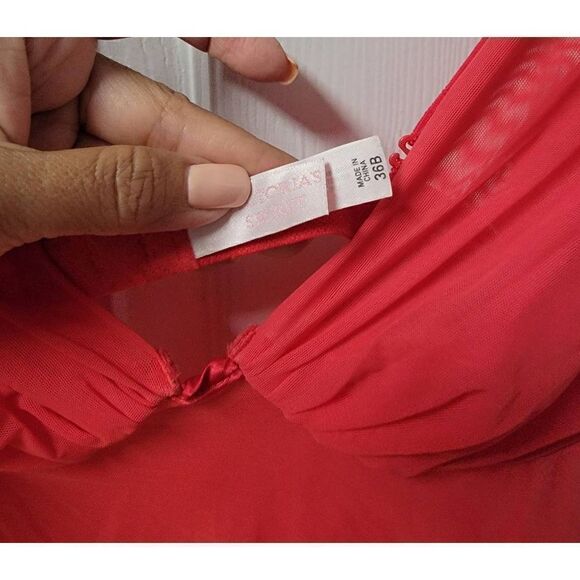 Victoria's S Y2K Sheer Babydoll Lingerie Set M - Picture 6 of 7